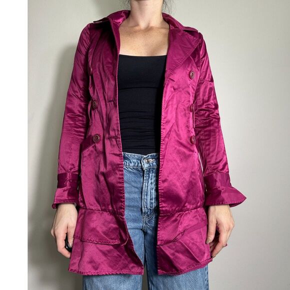 Vintage Hot Pink Double Breasted Jacket Size Small - Picture 8 of 15